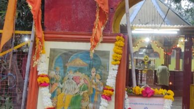 Photo of भोज शाला मे स्थापित अखण्ड ज्योति मन्दिर पर मनाया शौर्य दिवस, हुई महाआरती।